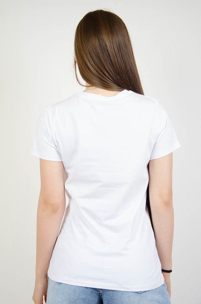 Biały T-shirt z tygrysem