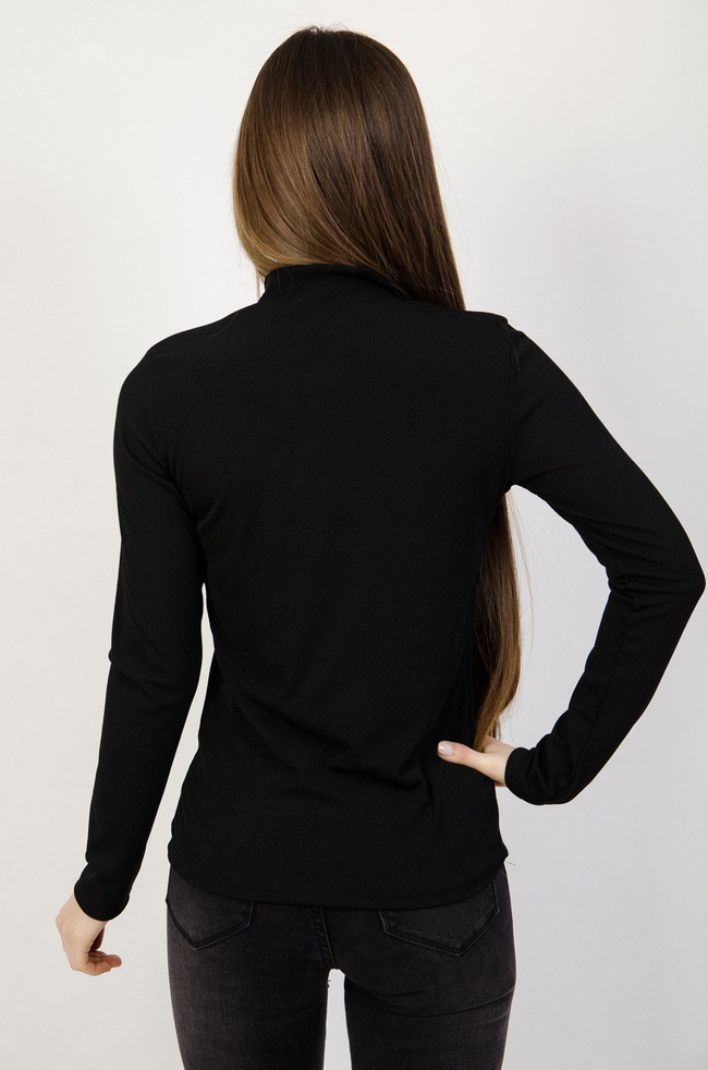 Bluzka prążkowana ze złotymi guzikami