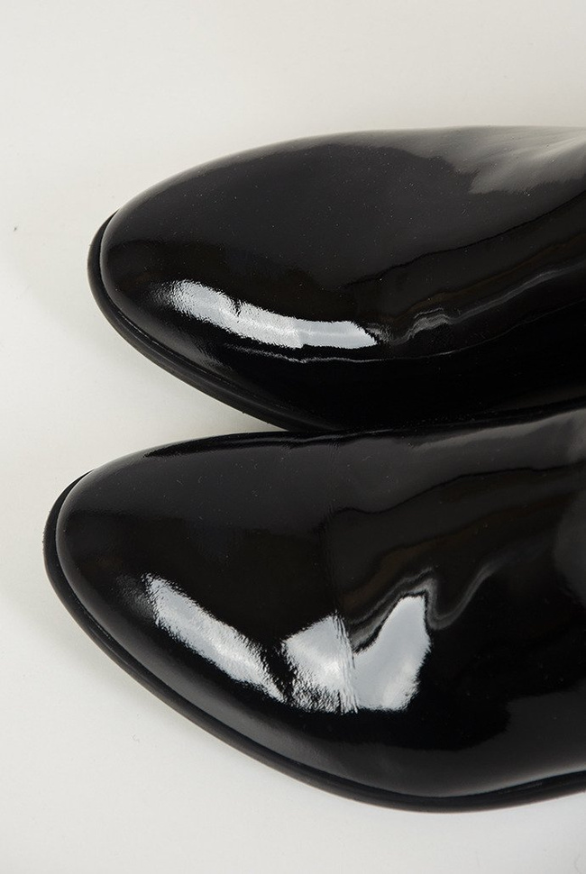 Badura lakierowane czarne sztyblety