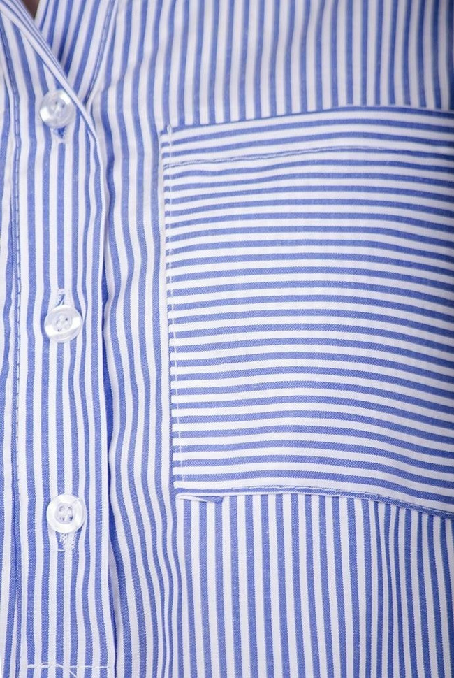 Koszula w biało-niebieskie paski