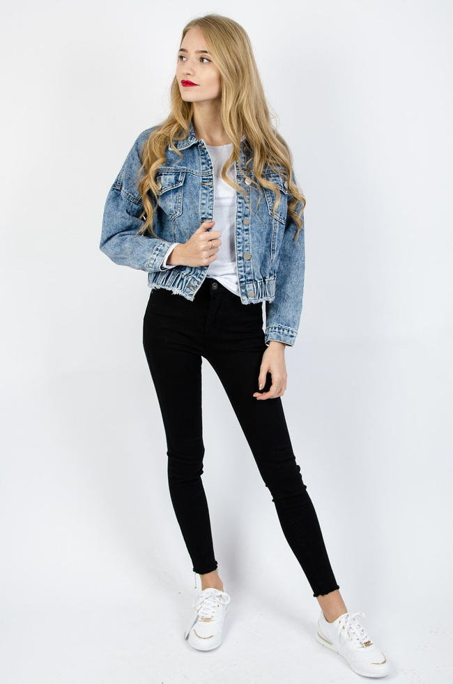 Kurtka jeansowa bomberka