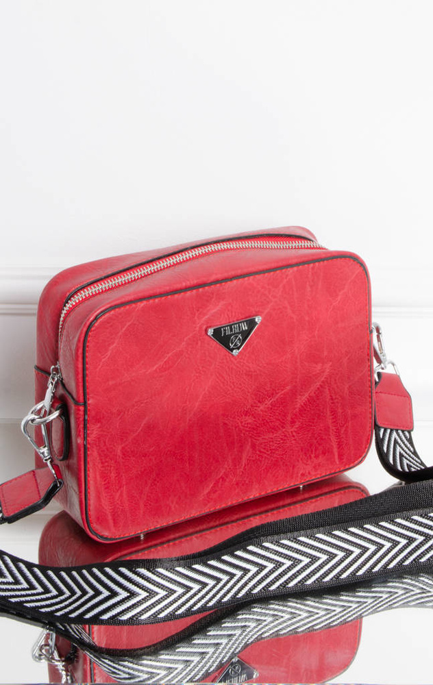 TOREBKA KUFEREK Z IMITACJI SKÓRY- CZERWONY 