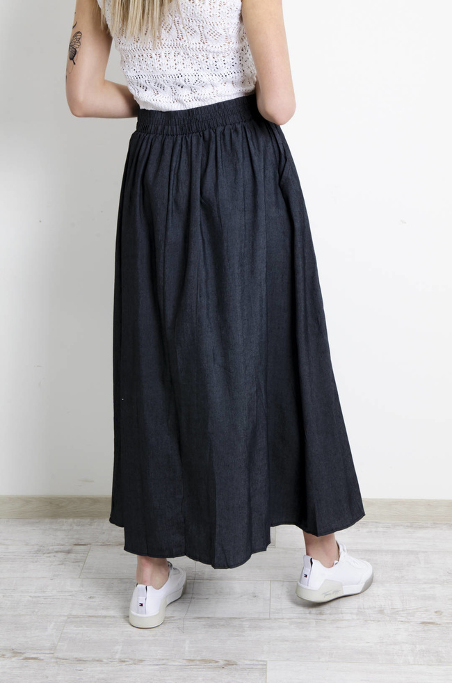 SPÓDNICA MAXI- SZARA