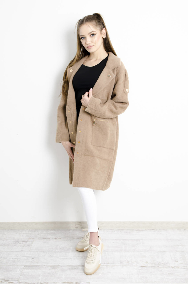 NARZUTA ALPAKA ZE ZŁOTYMI GUZIKAMI