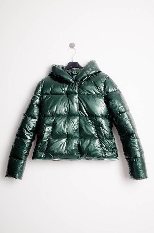 ZIELONA KURTKA WINYLOWA 3W1