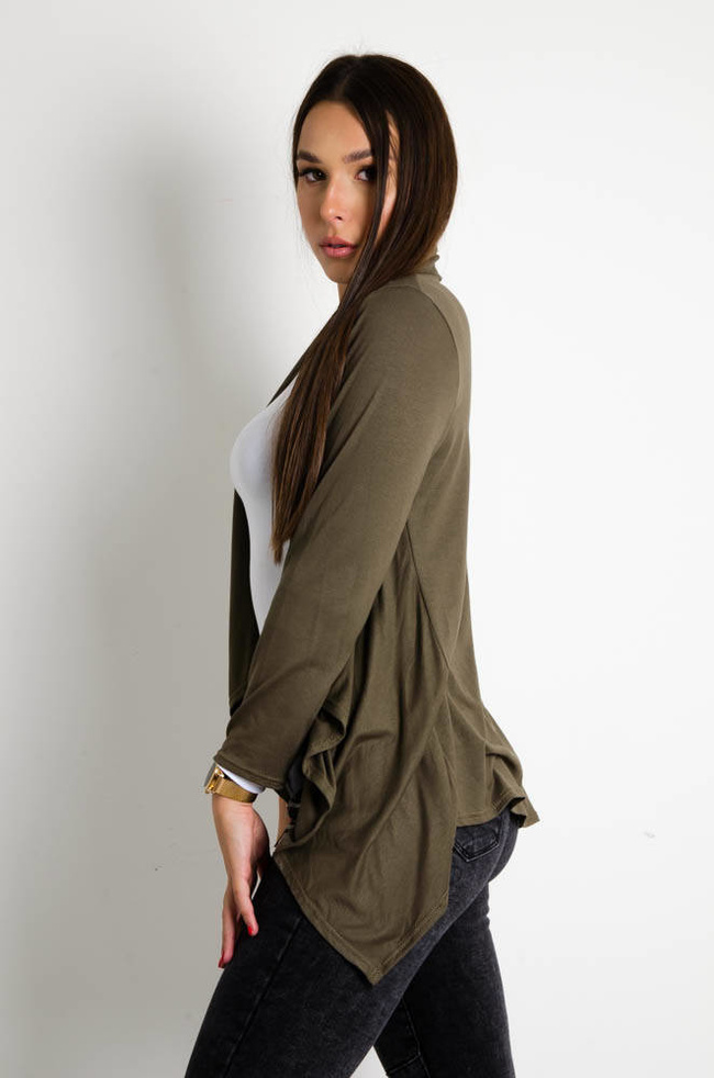 ZIELONA ASYMETRYCZNA NARZUTKA