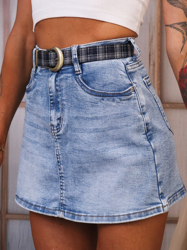 JEANSOWE SPÓDNICO-SPODENKI + PASEK