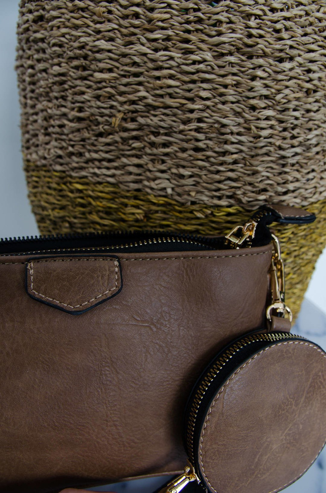 JASNO BRĄZOWA TOREBKA DAMSKA 3 W 1