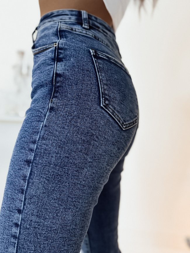 SPODNIE JEANSOWE REGULAR FIT Z WYSOKIM STANEM
