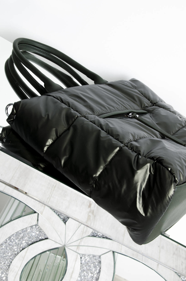 TORBA PIKOWANA ZIELONA- SHOPPER