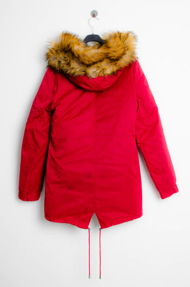 BURGUNDOWA KURTKA ZIMOWA PARKA NA MISIU 3 w 1