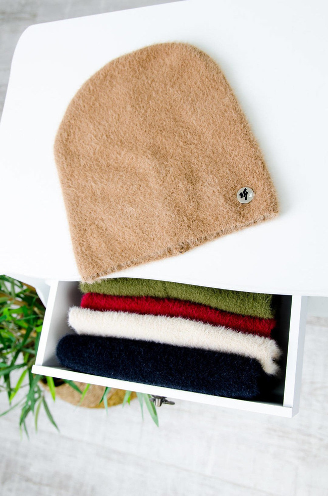 BRĄZOWA CZAPKA ALPAKA 