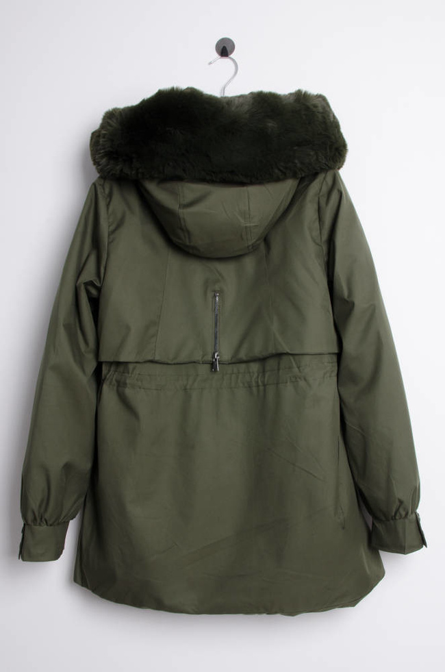 ZIELONA KURTKA PARKA Z OCIEPLENIEM