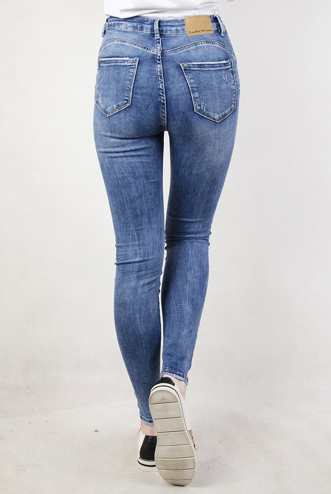 Jasne spodnie typu PUSH-UP