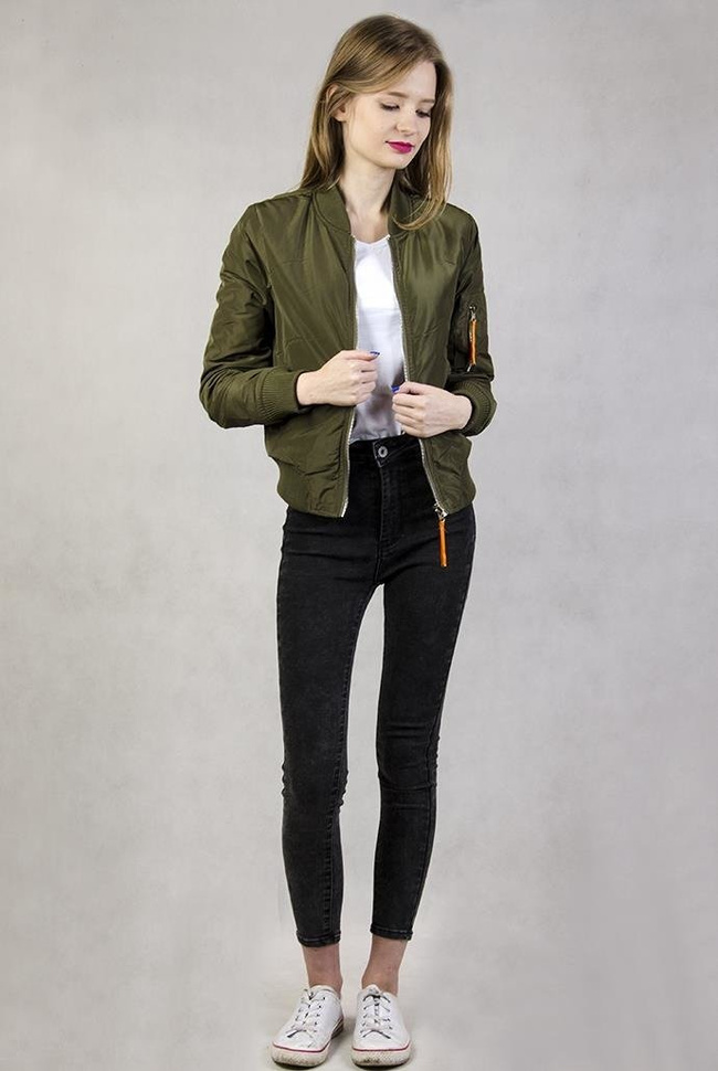 Dwustronna kurtka bomberka khaki/moro