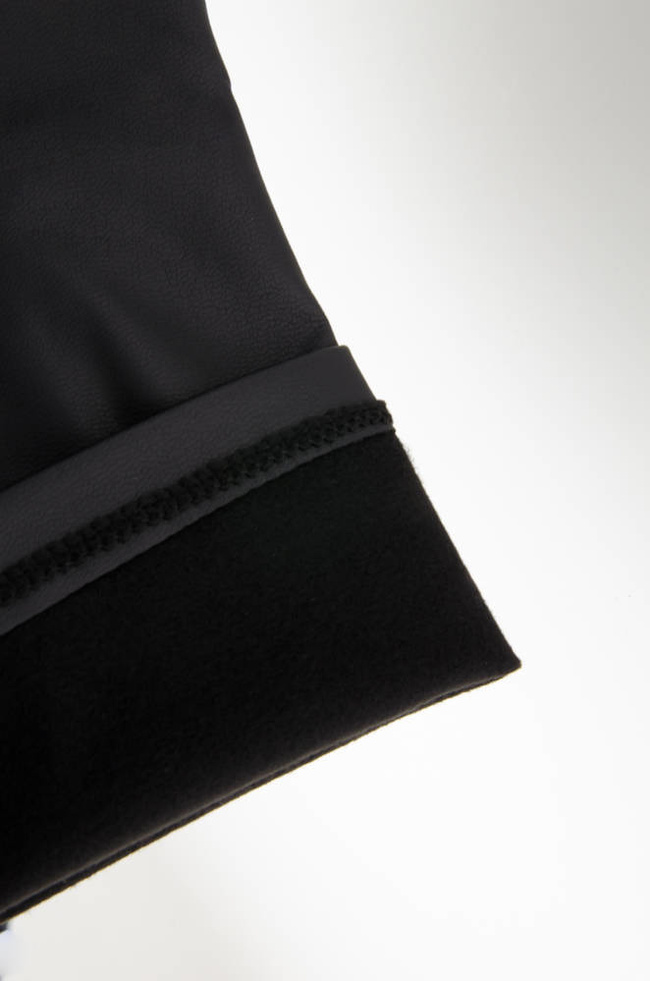 CZARNE LEGGINSY Z IMITACJI SKÓRY Z WYSOKIM STANEM