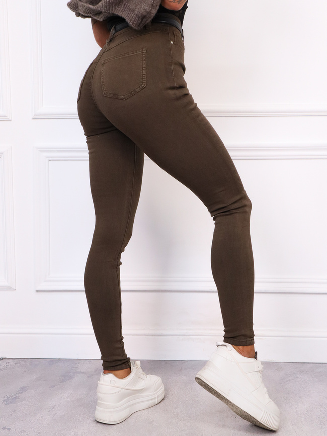 Fango dopasowane spodnie z wysokim stanem