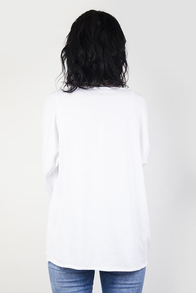 Biała bluzka z gwiazdą