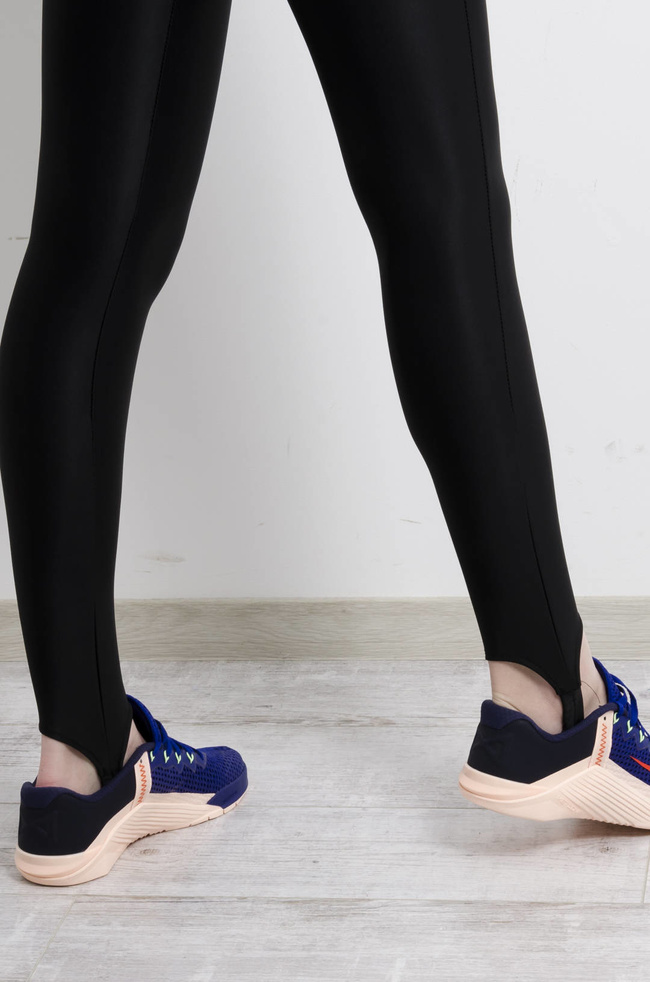 LEGGINSY Z ZAPIĘTKAMI - CZARNE