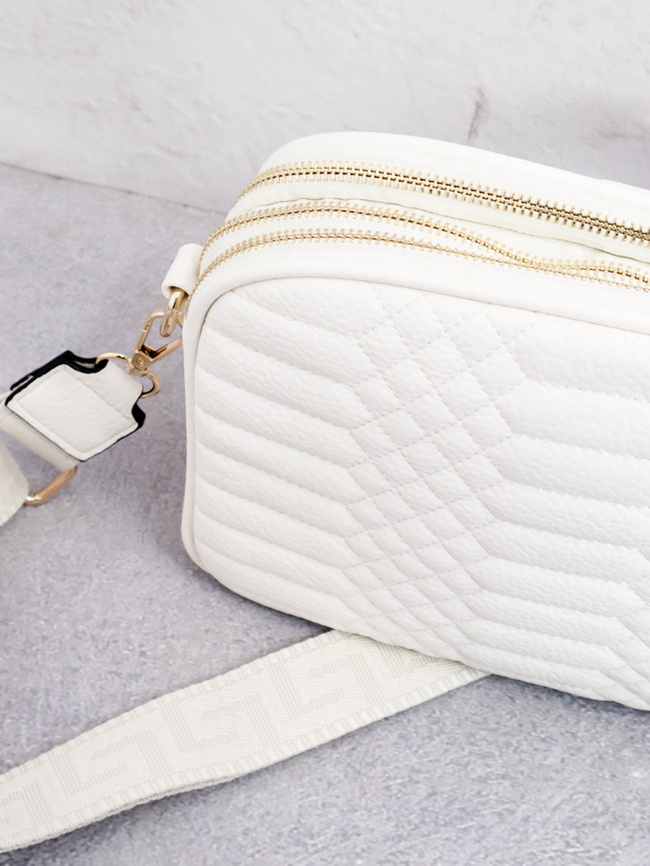 TOREBKA PIKOWANA KUFEREK- ECRU