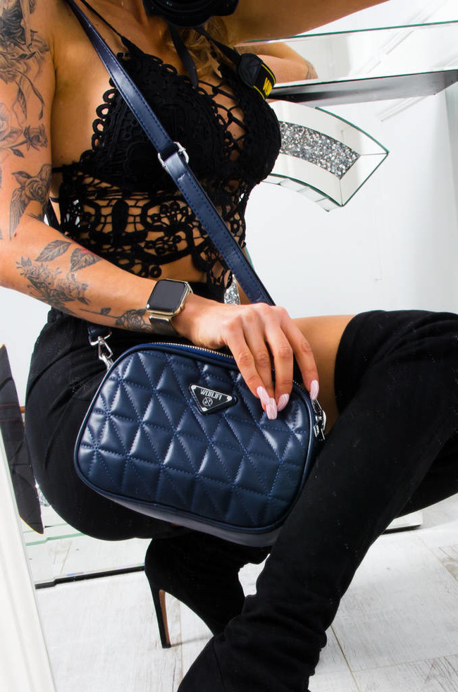 TOREBKA PIKOWANA KUFEREK- GRANATOWA