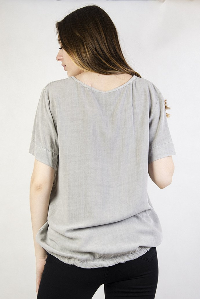 Bluzka szara z białą gwiazdą