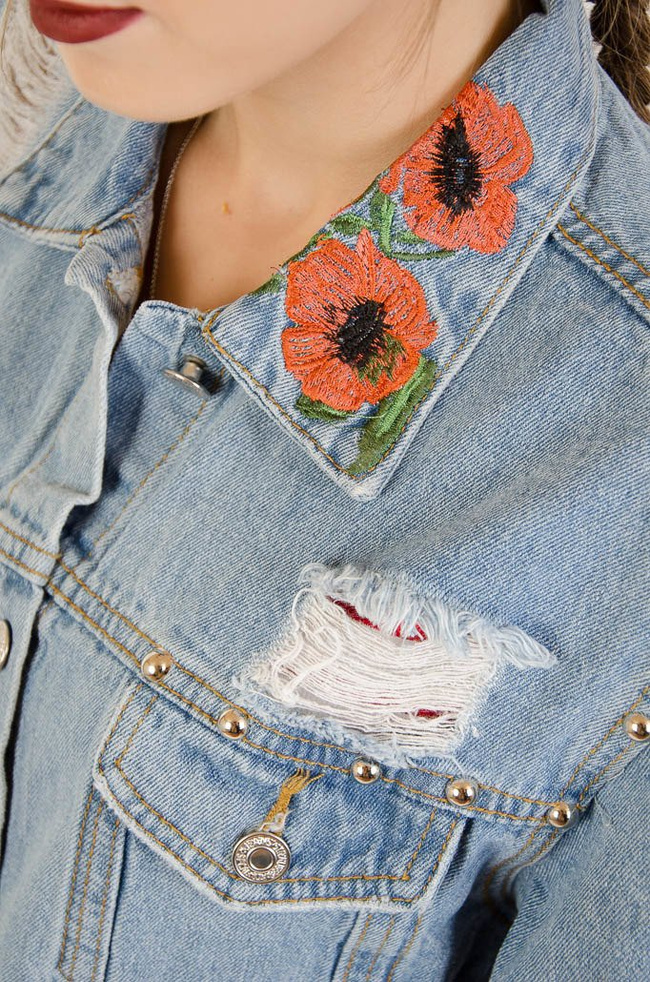  KURTKA JEANSOWA Z MAKAMI