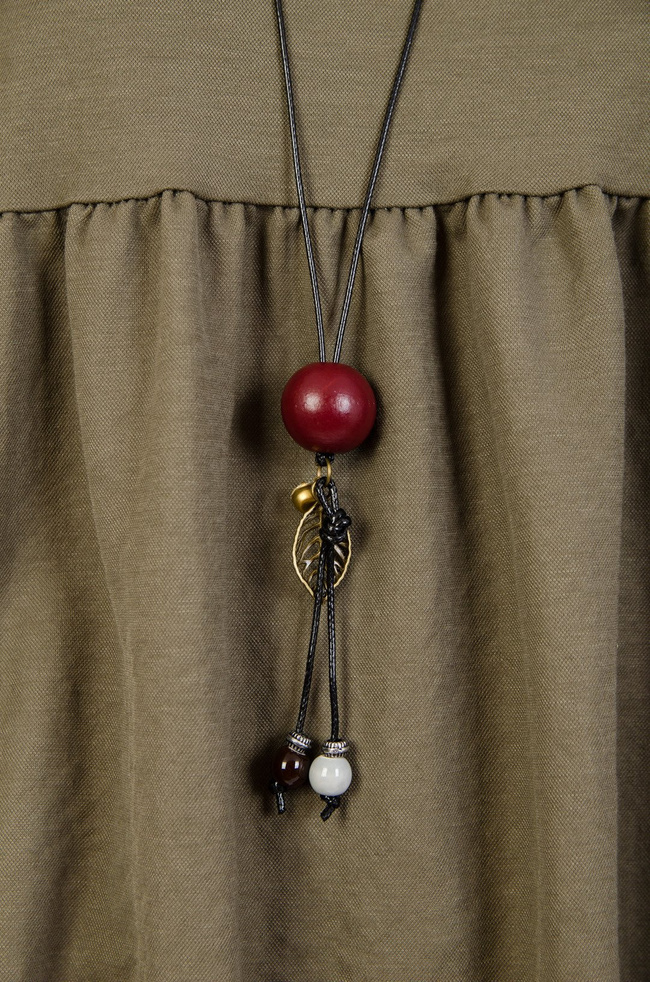 Zielona bluzka z rozkloszowanym dołem