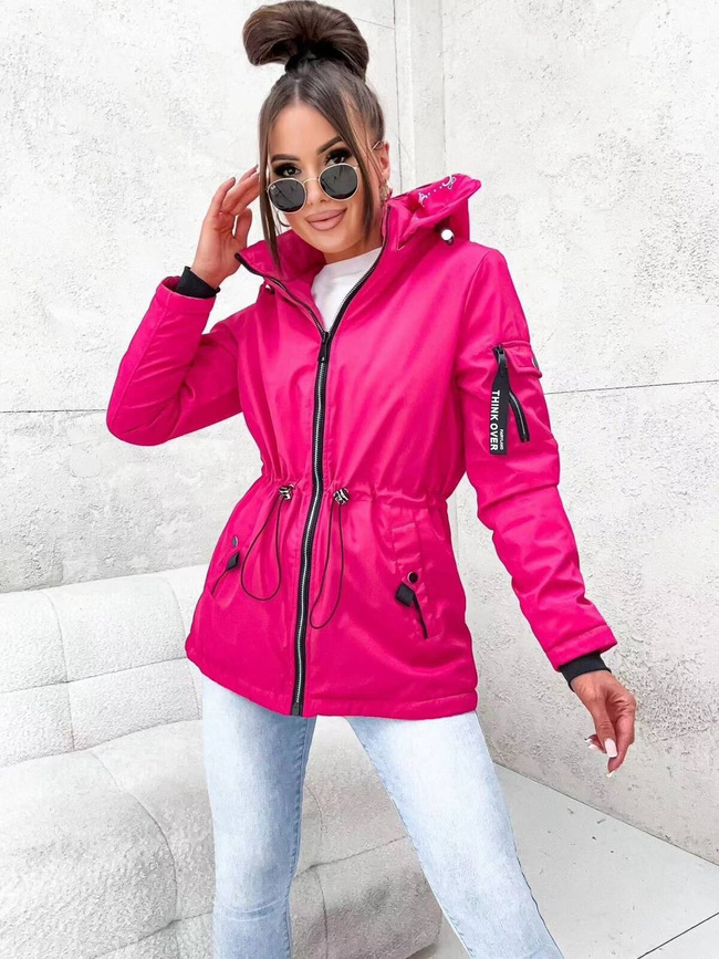 KURTKA PRZERJŚCIOWA PARKA Z KAPTUREM- RÓŻOWA
