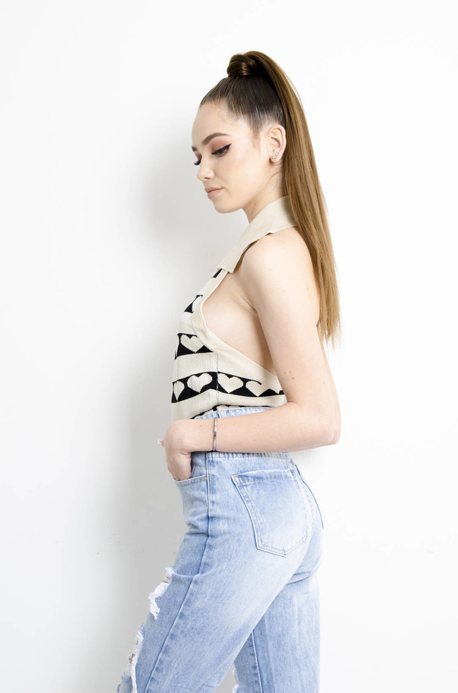 TOP SWETERKOWY W SERDUKSZKA