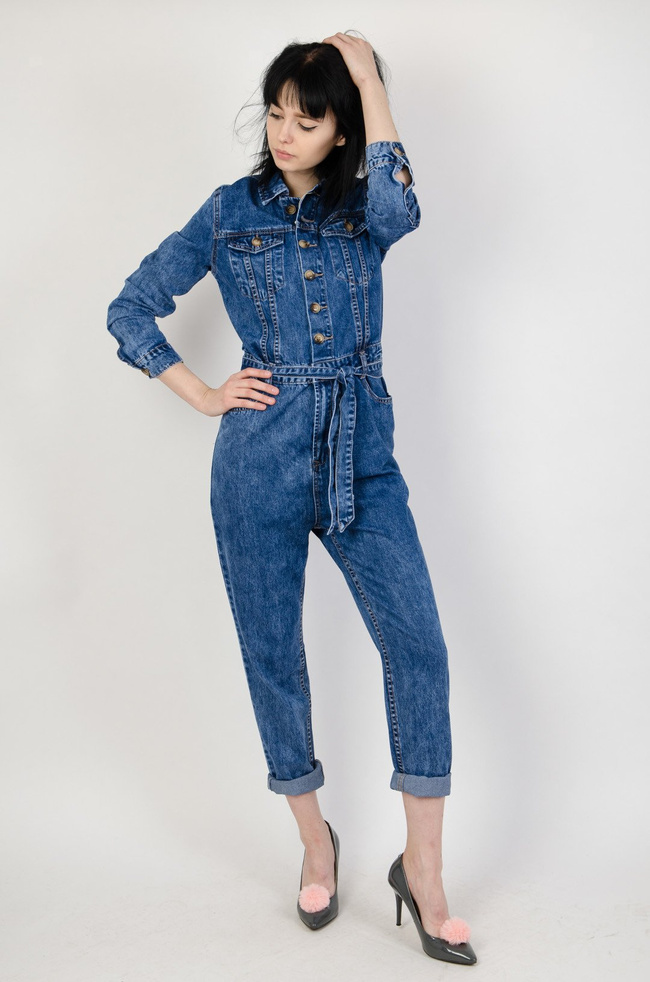 Kombinezon ciemny jeans