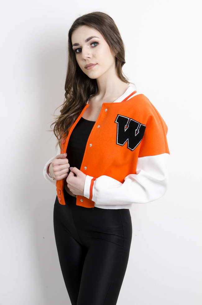 BLUZA BEJSBOLÓWKA - POMARAŃCZOWA