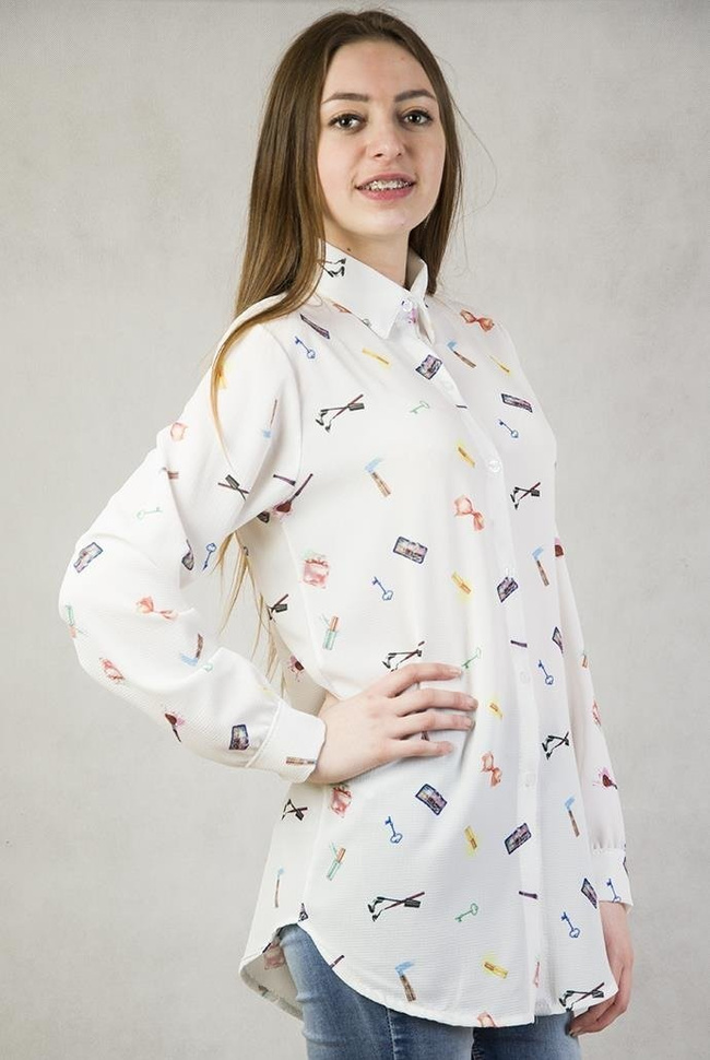 Koszula w kolorze ekri