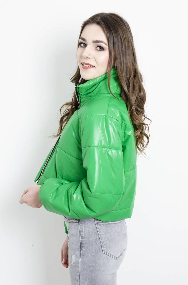 KURTKA PIKOWANA PRZEJŚCIOWA  ZIELONA