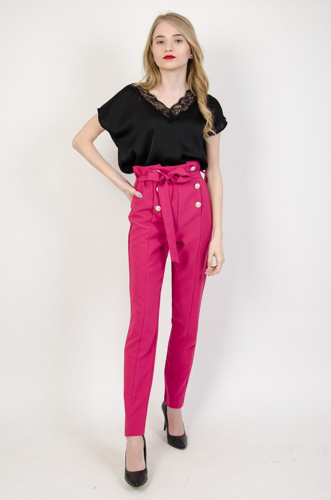 Czarna satynowa bluzka 