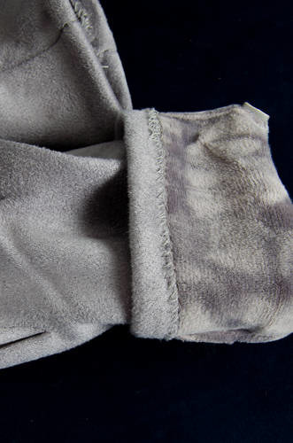 RĘKAWICZKI Z OZDOBNYM ŁANCUSZKIEM- SZARE