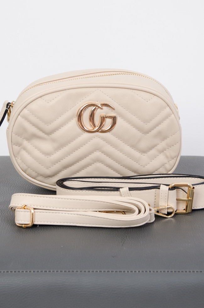 Beżowa nerko-torebka 