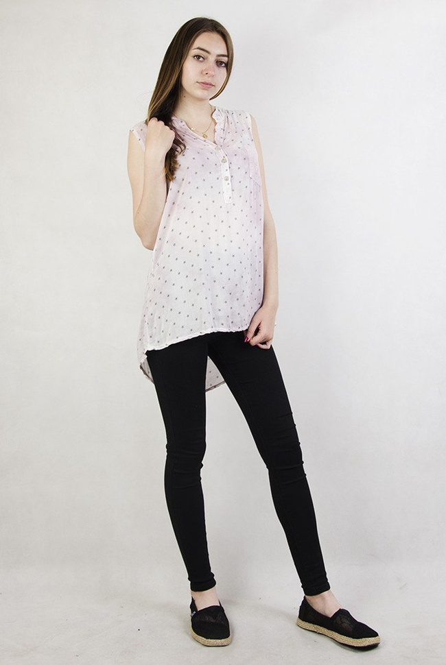 Różowa koszula w gwiazdki