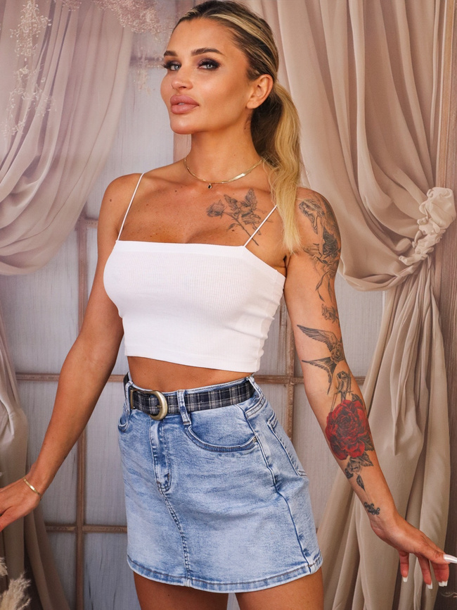 JEANSOWE SPÓDNICO-SPODENKI + PASEK