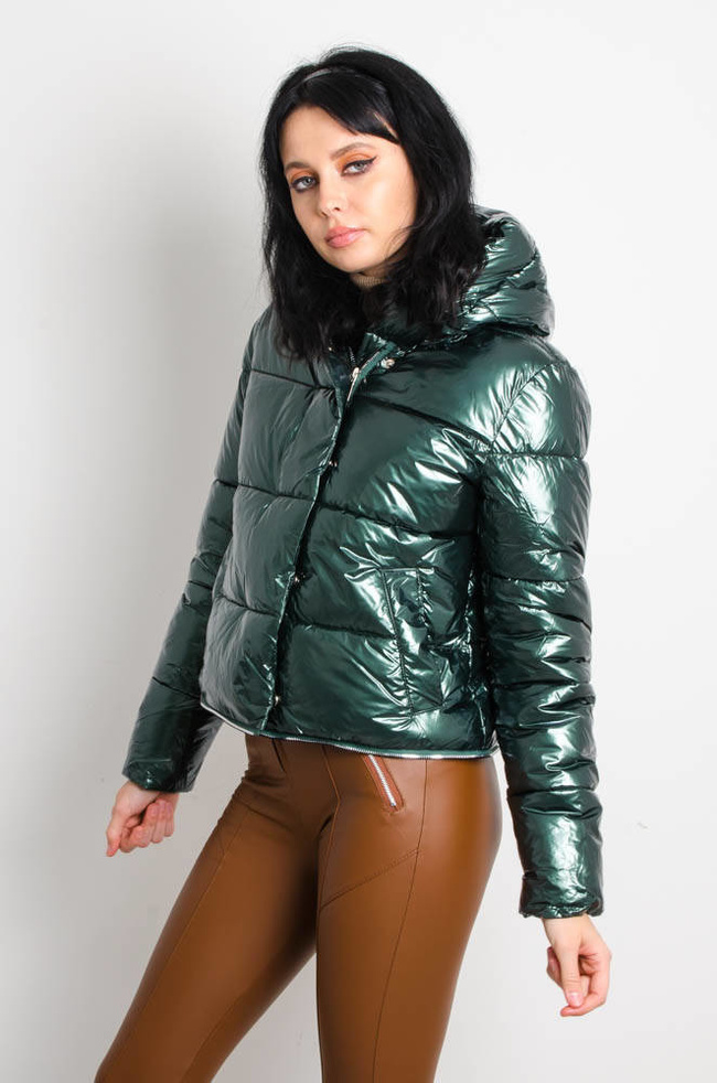 ZIELONA KURTKA WINYLOWA 3W1