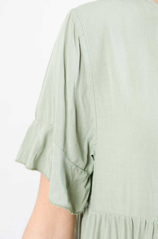 ZIELONA WARSTWOWA SUKIENKA