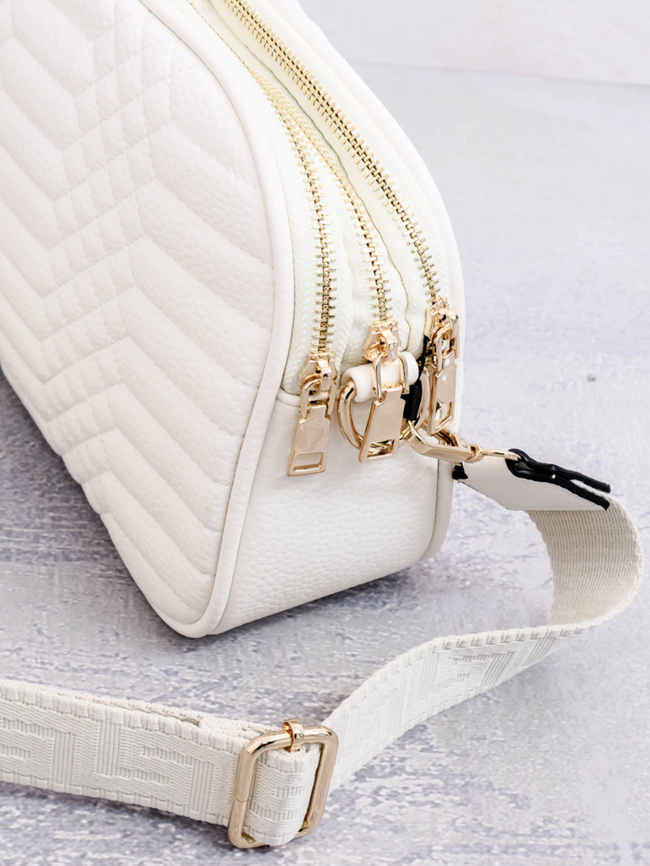 TOREBKA PIKOWANA KUFEREK- ECRU