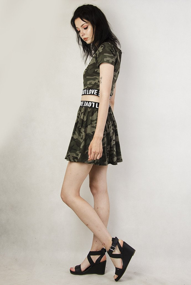 Komplet moro z gumą i napisem