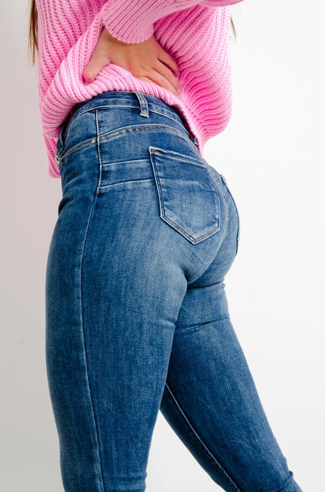 SPODNIE JEASOWE PUSH UP