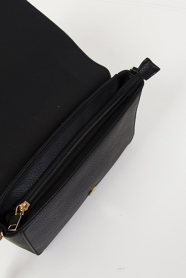 Mała torebka czarno beżowa