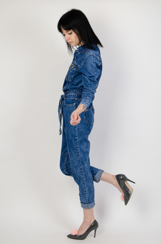 Kombinezon ciemny jeans