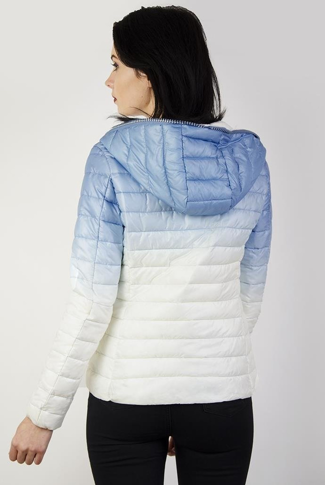 Kurtka cieniowana, ze zdobionym zamkiem