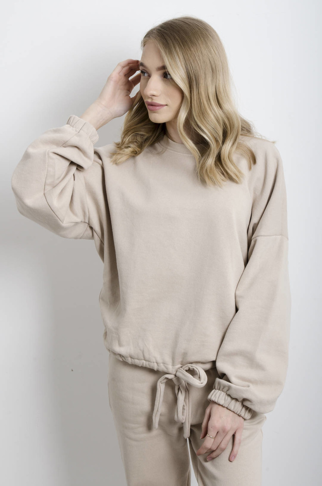 KOMPLET DRESOWY BAWEŁNIANY W KOLORZE BEŻOWYM