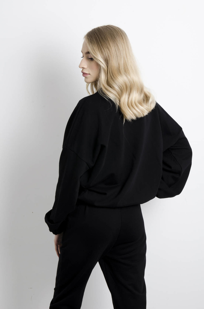 KOMPLET DRESOWY BAWEŁNIANY W KOLORZE CZARNYM