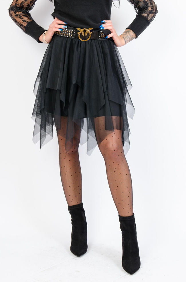 CZARNA SPÓDNICA Z TIULU